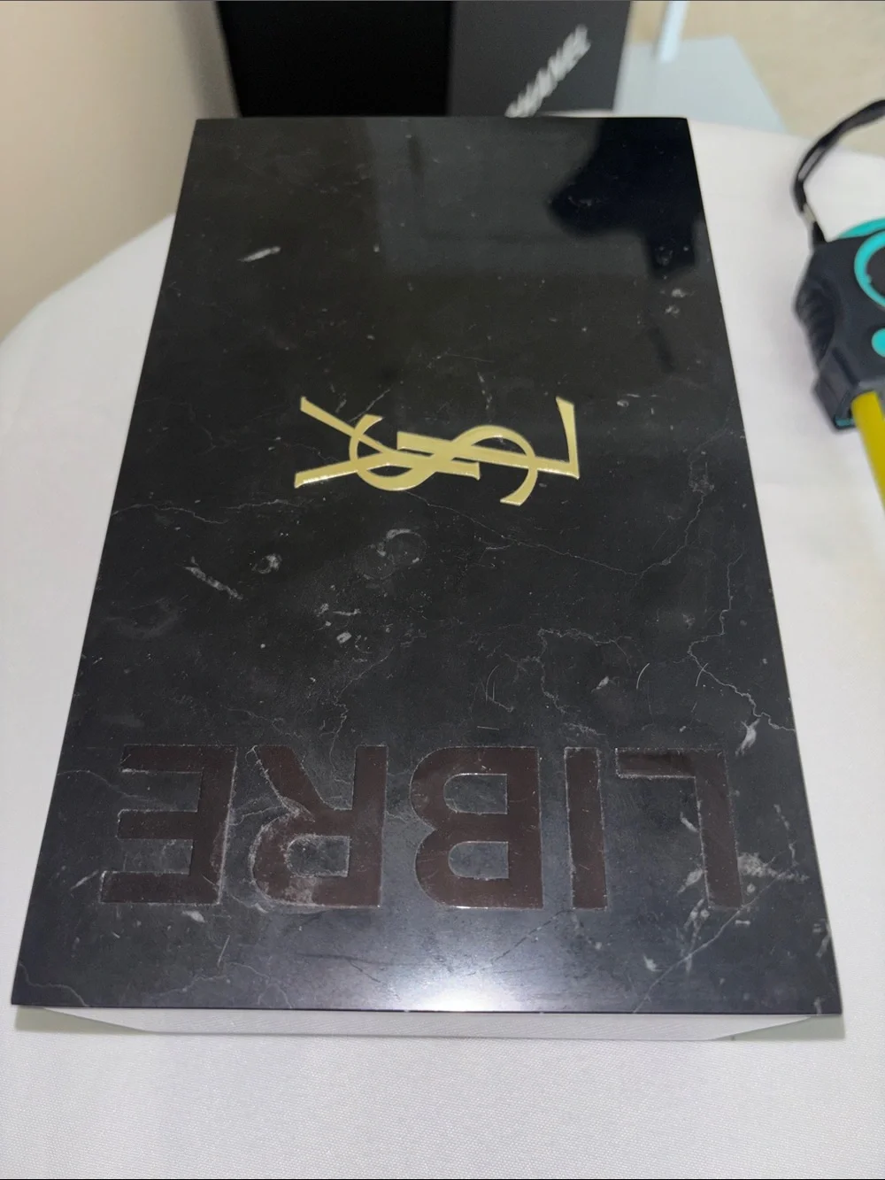 Yves Saint Laurent Marble Libre Collector’s Black and Gold Storage Box